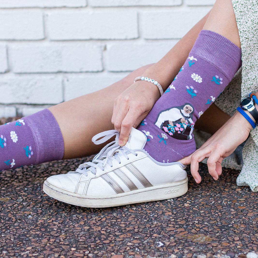 St. Therese Wildflowers Adult Socks