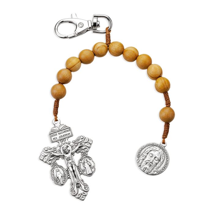 Back Pack & Key Clip One Decade prayer beads