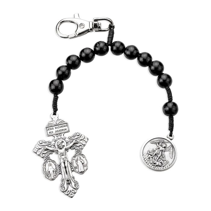 Back Pack & Key Clip One Decade prayer beads