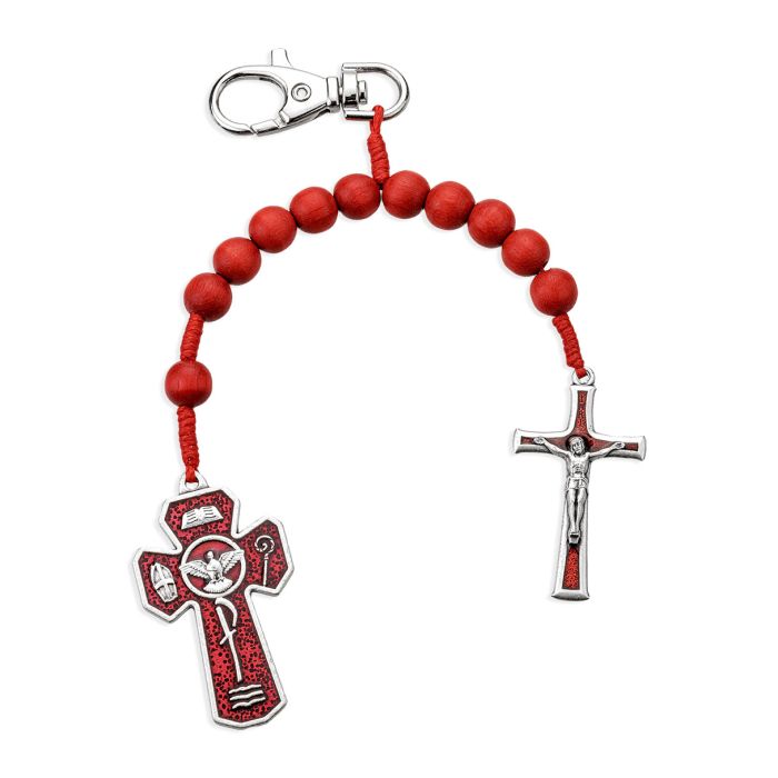 Back Pack & Key Clip One Decade prayer beads