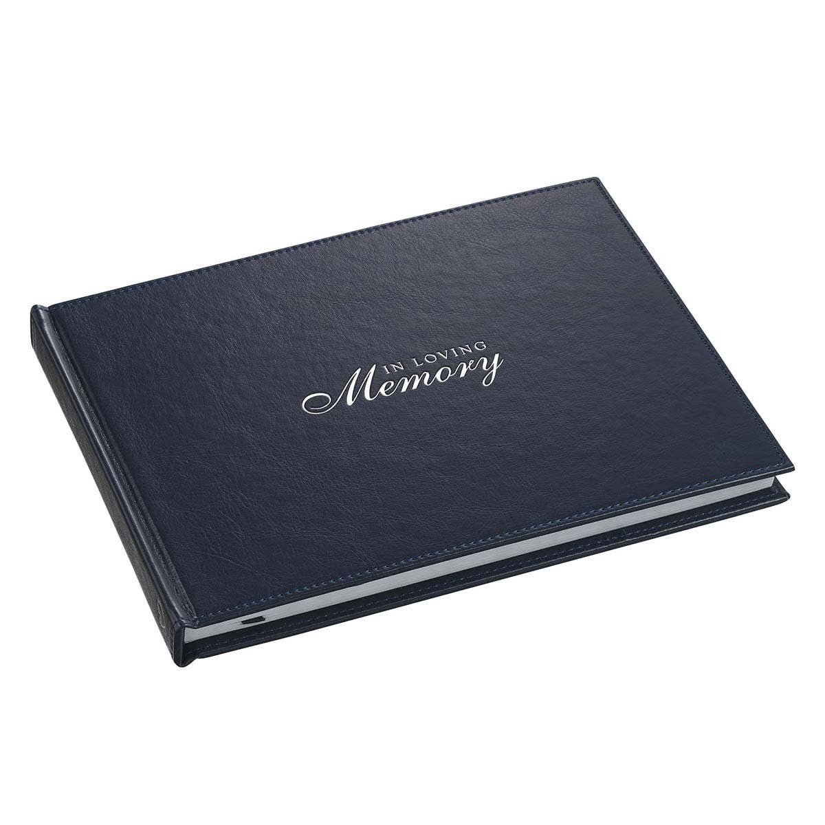 Guest Book Navy In Loving Memory