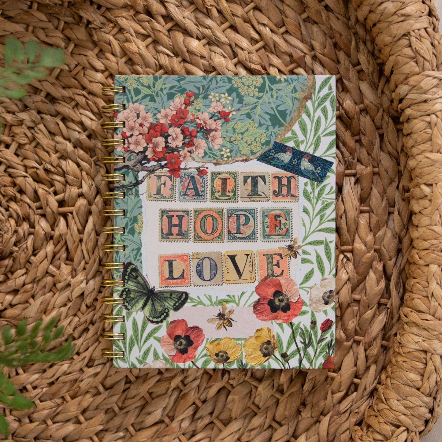 Faith Hope Love Spiral Journal