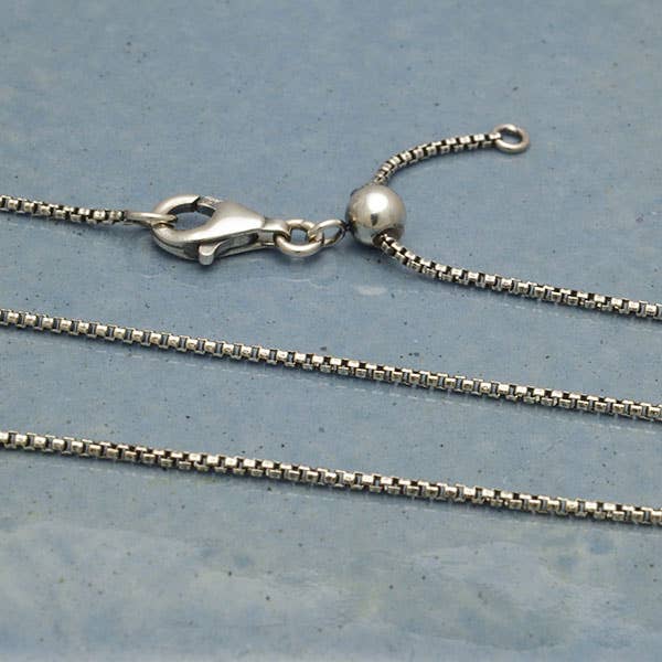 Sterling Silver Chain with Slide bead