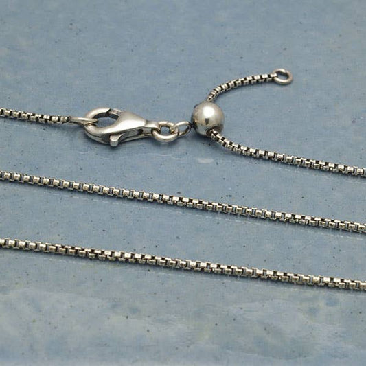 Sterling Silver Chain with Slide bead