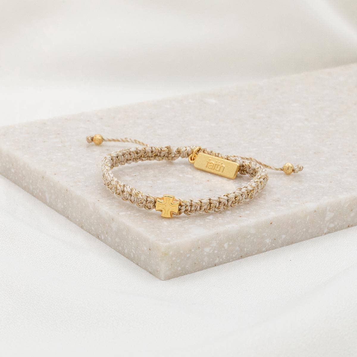Wonderfully Made Bracelet - Gold Cross