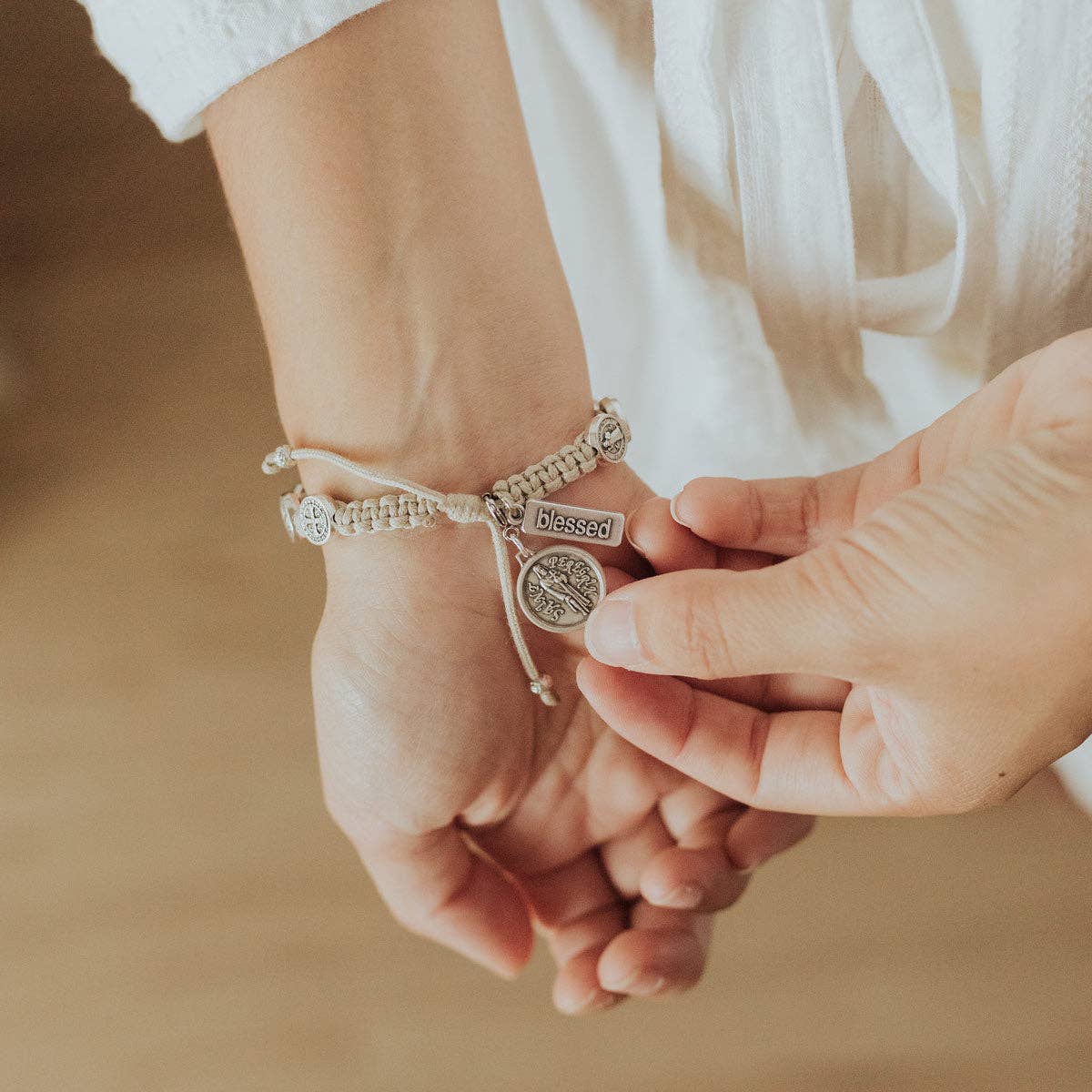 Holy Family / Holy Spirit Charm - Silver