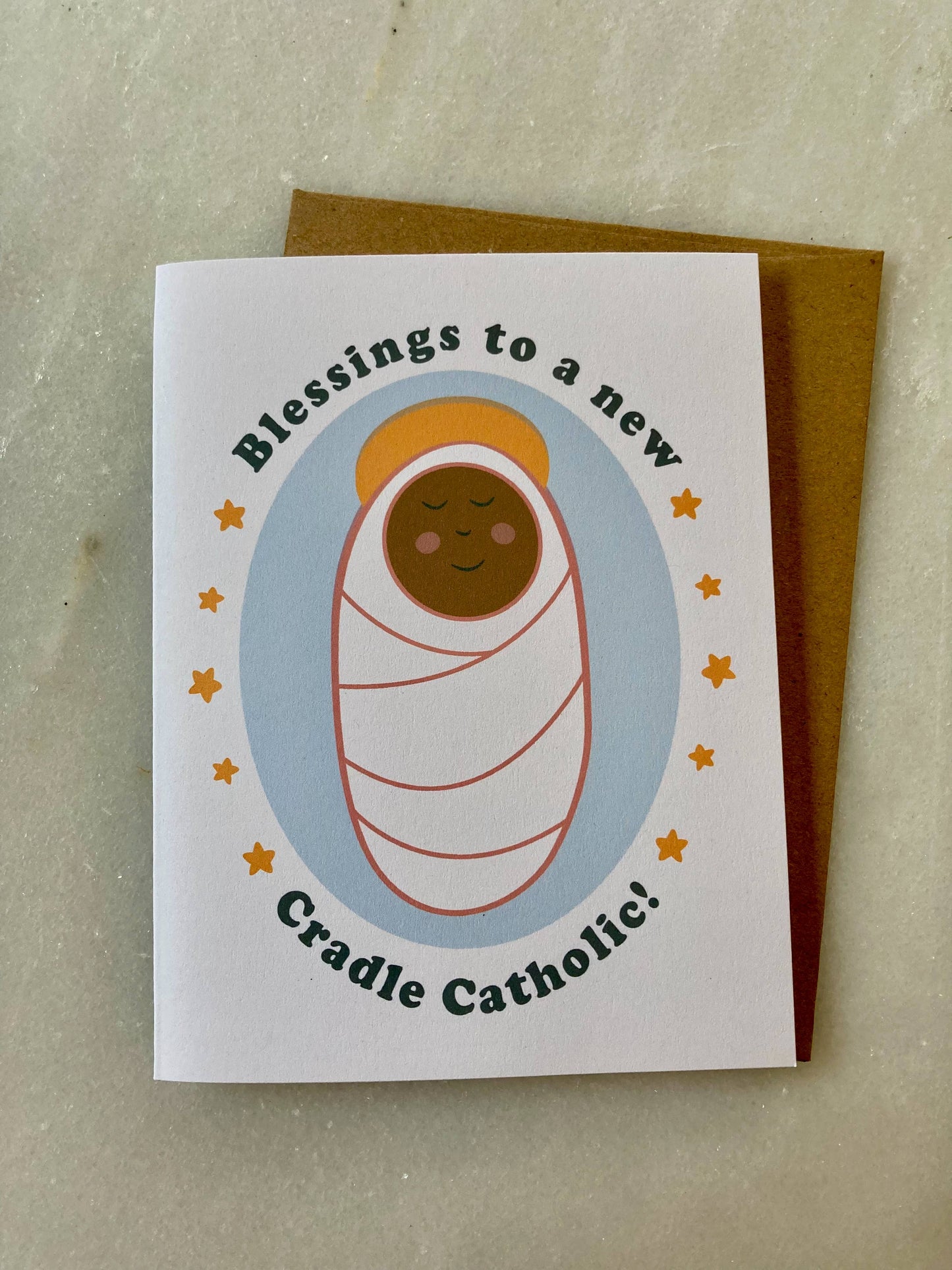 Cradle Catholic | Catholic New Baby Card