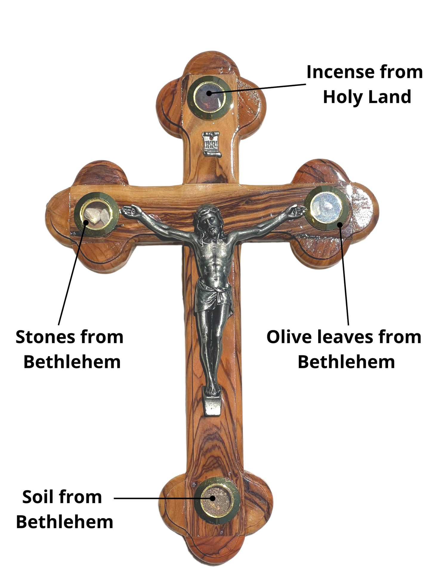 Olive Wood Cross With Crucifix-Wall Hanging Christian Cross