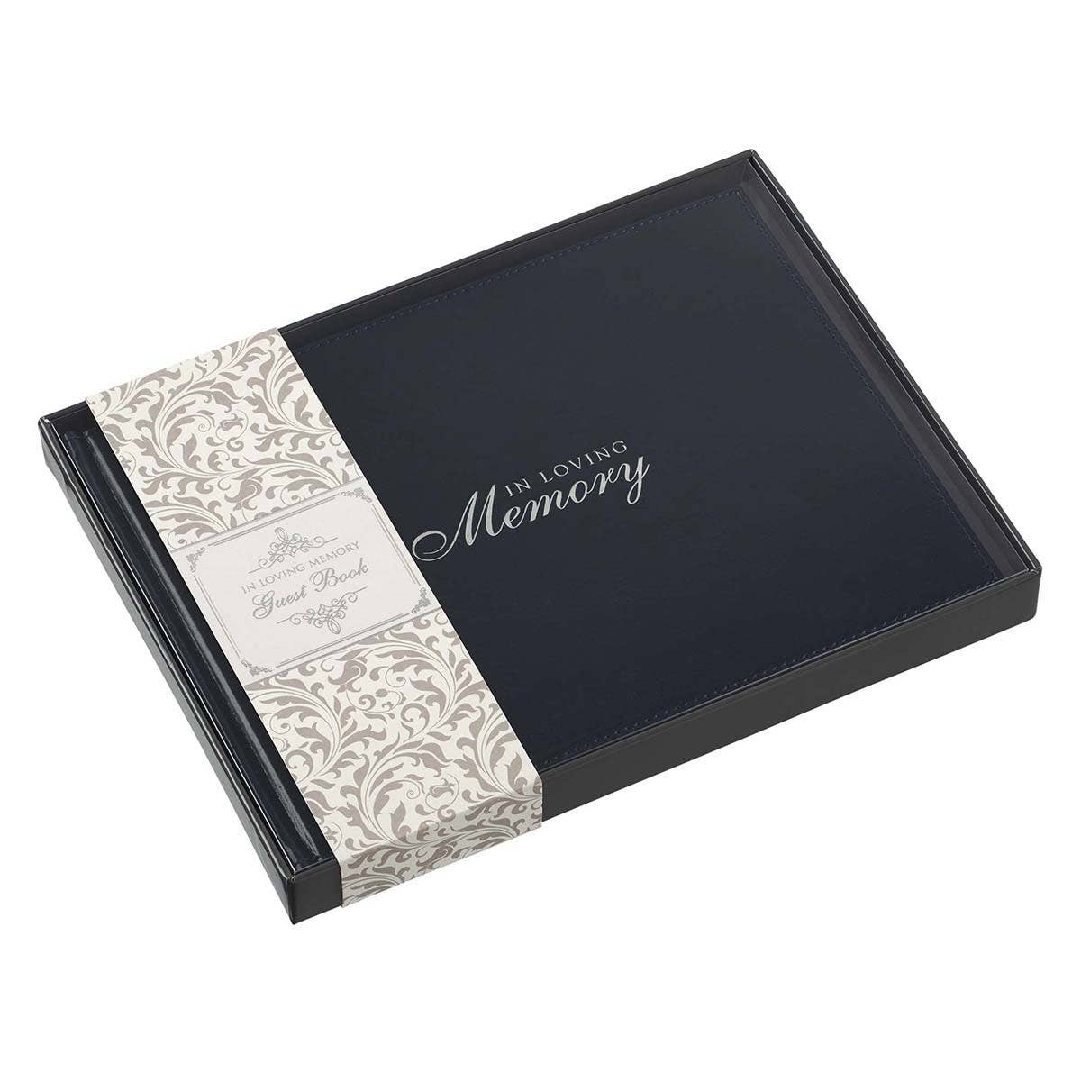 Guest Book Navy In Loving Memory