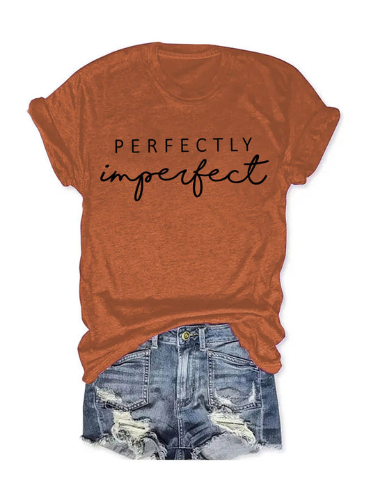 Perfectly Imperfect Letter printed tee
