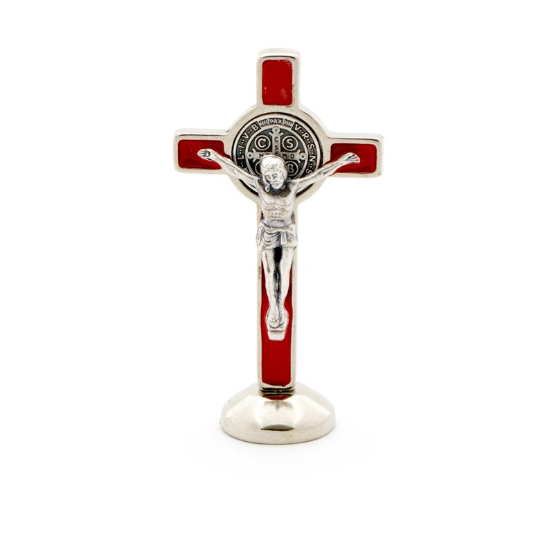 St Benedict Crucifix on Magnetic Base Enamelel 3"