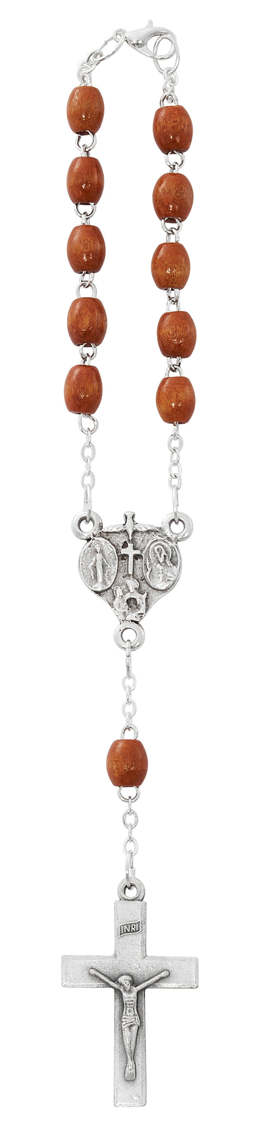 LIGHT BROWN AUTO ROSARY