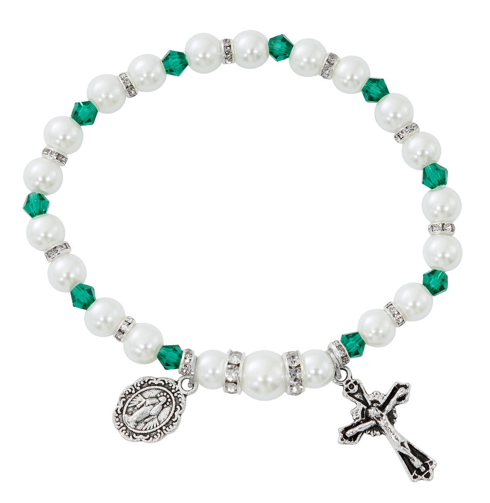 Stretch Rosary Bracelet (CHOOSE YOUR BIRTHSTONE)