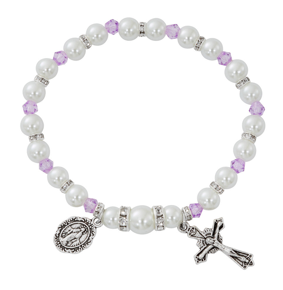 Stretch Rosary Bracelet (CHOOSE YOUR BIRTHSTONE)