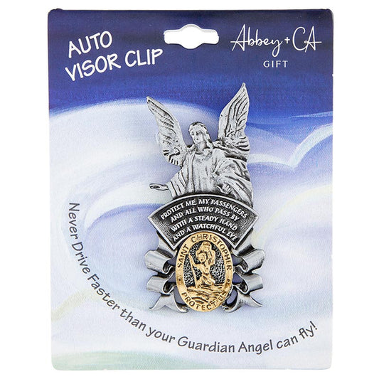 Visor Clip - St Christopher / Guardian Angel