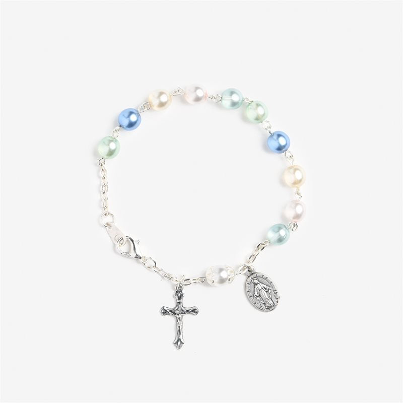 Multicolored Rosary Bracelet