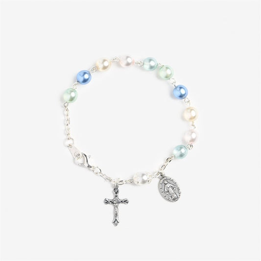Multicolored Rosary Bracelet