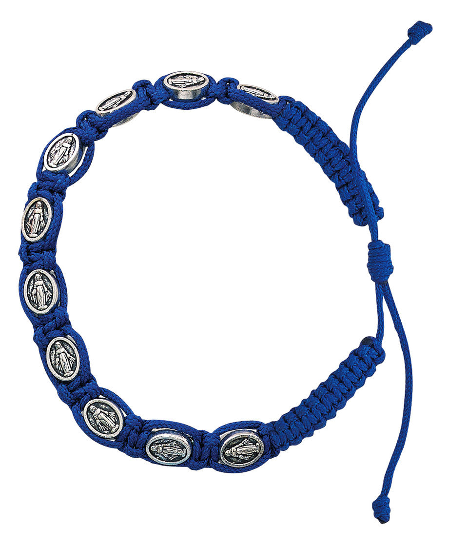 BLUE MIRACULOUS CORD BRACELET
