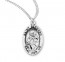 Saint Bernard Oval Sterling Silver 20" Chain