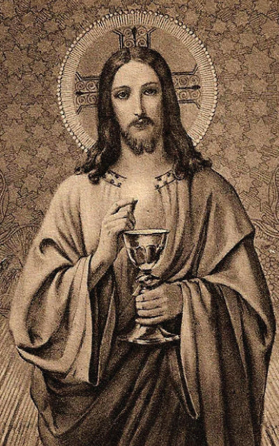 Catholic Evangelization Holy Card: The Real Presence