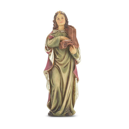 4" Hand Painted St. Cecilia
