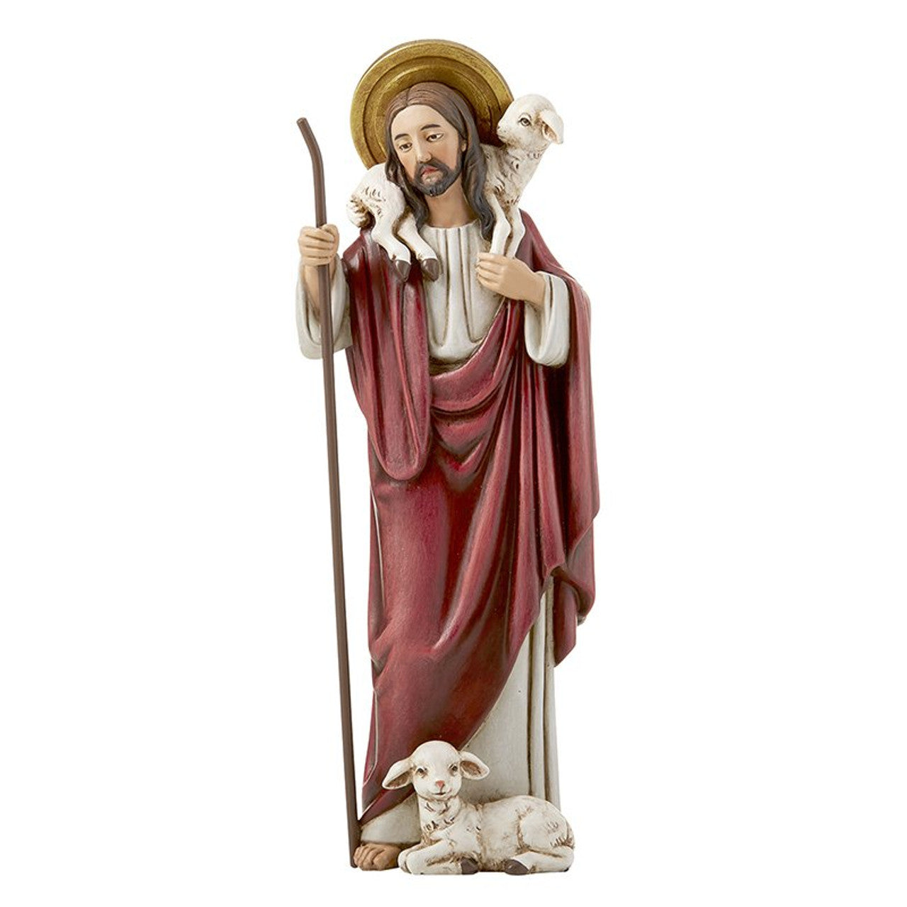 8" Good Shepherd Statue