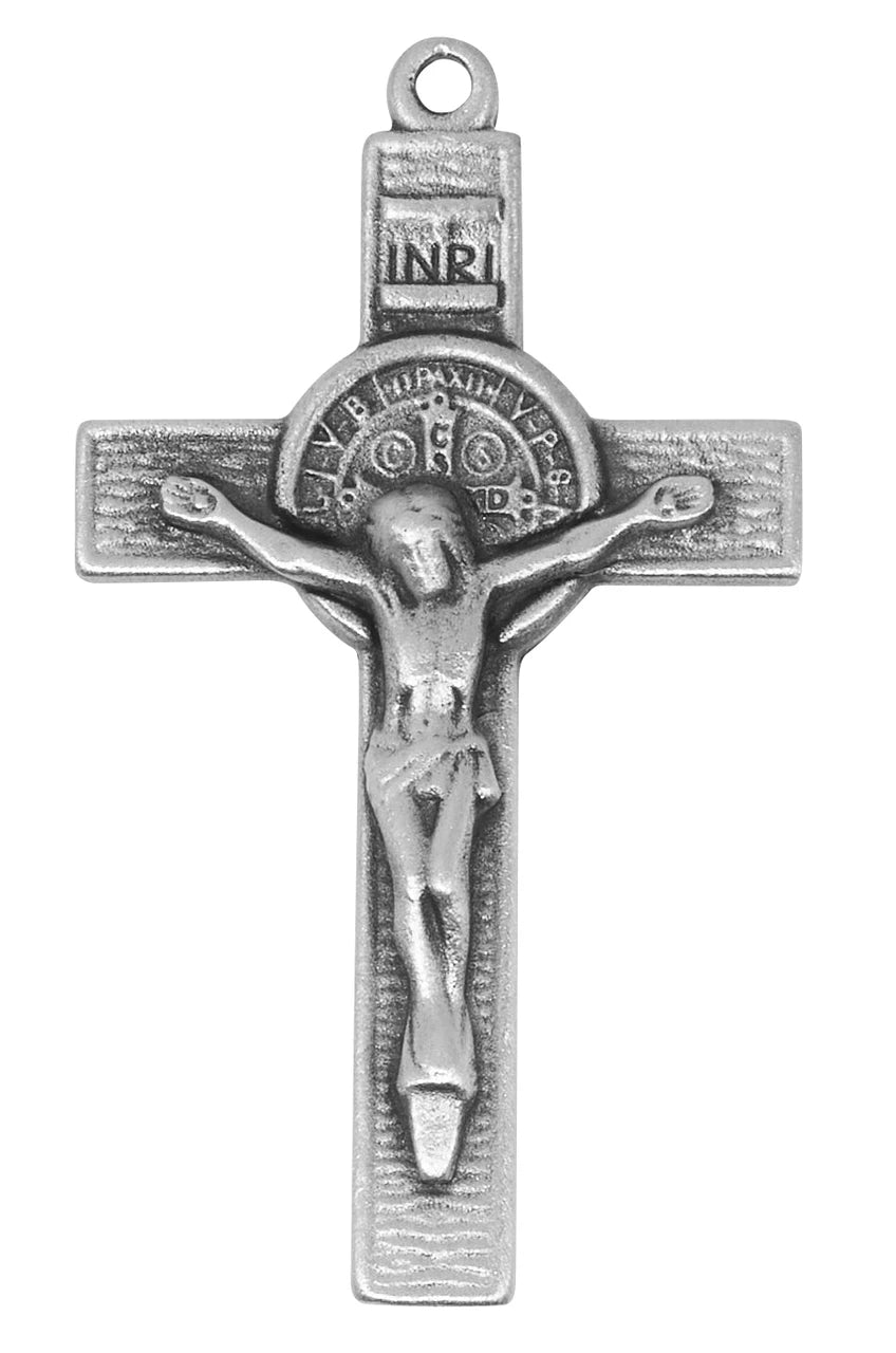 PEWTER BENEDICT CRUCIFIX