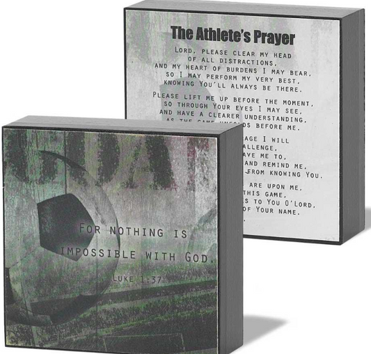 SOCCER TABLETOP PLAQUE LUKE 1:37