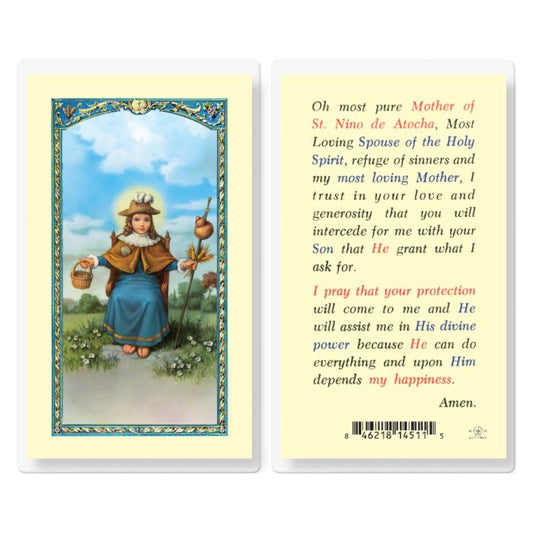 Holy Card - Laminated - Nino of Atocha