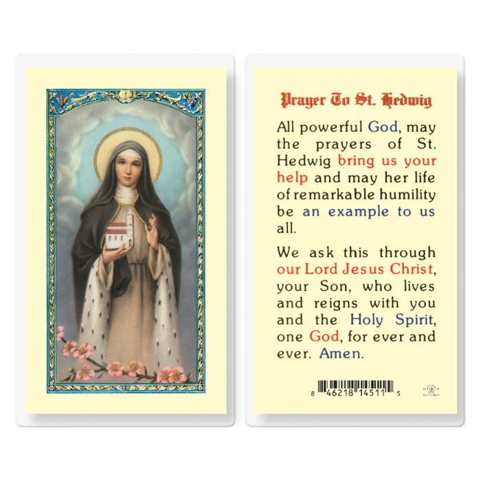 Holy Card - Laminated - 800-209 Hedwig