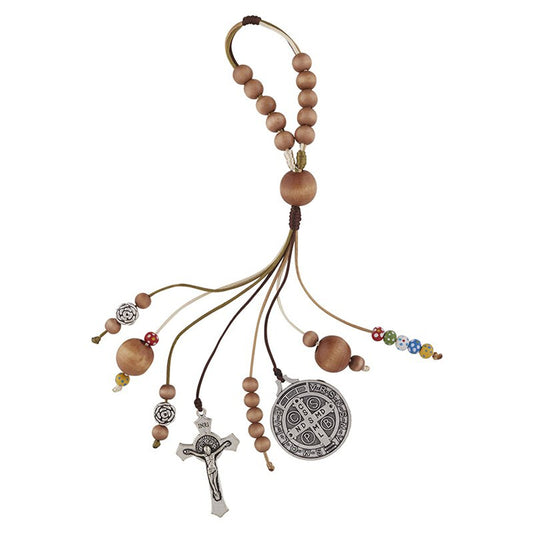 St. Benedict Colorful Bead Home Protection Hanger