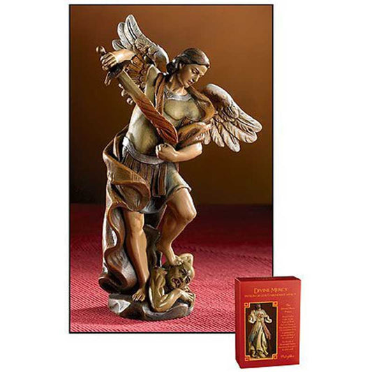 4" H Saint Michael Statue