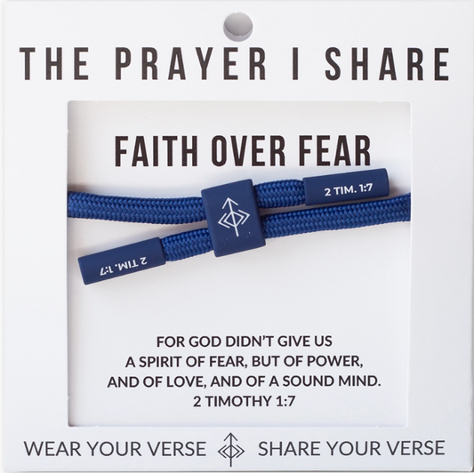 FAITH OVER FEAR Bracelet, Christian Cord Bracelet