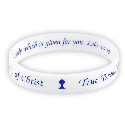 Silicone First Communion Bracelet with Card