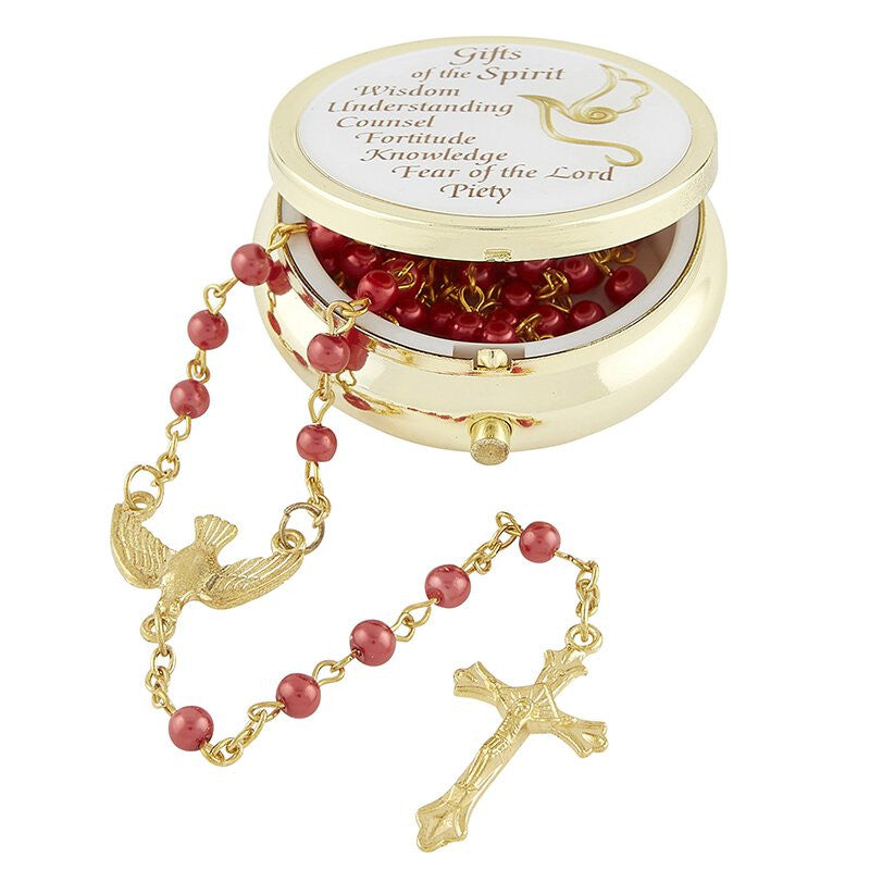 Spirit of the Lord Confirmation Rosary with Case
