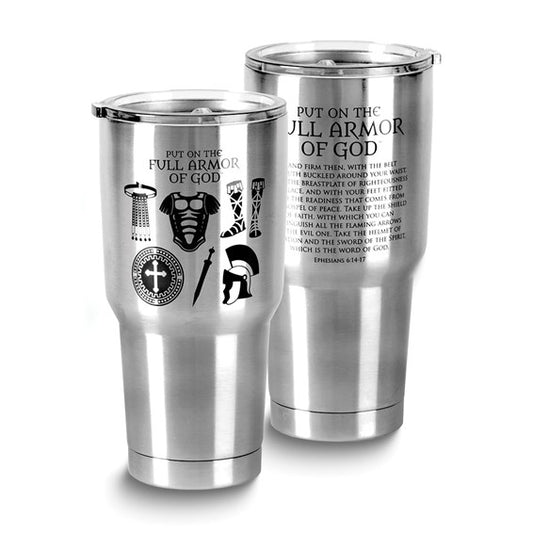 Stainless Steel 30 oz FULL ARMOR OF GOD Tumbler