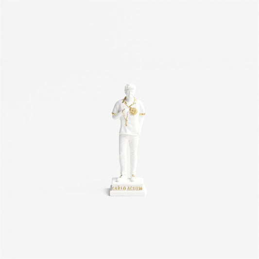 White 3'' Carlo Acutis Statue
