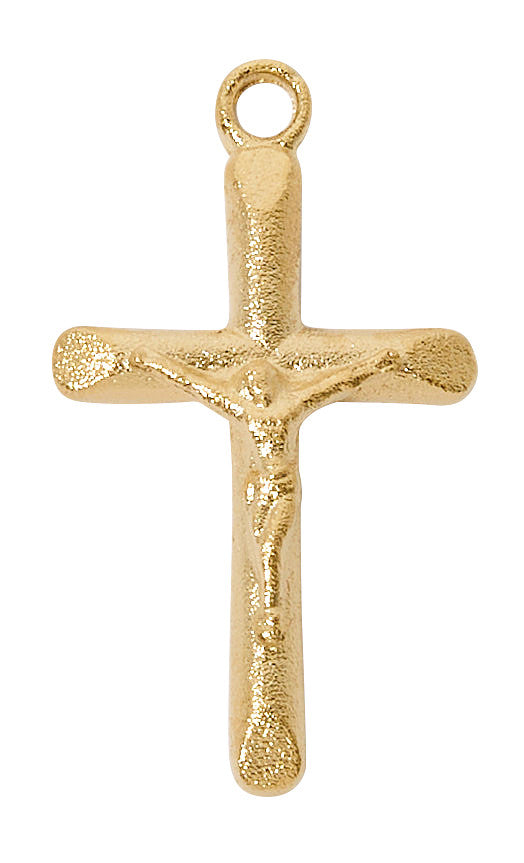 GOLD OVER CRUCIFIX W/ 18" CHAIN