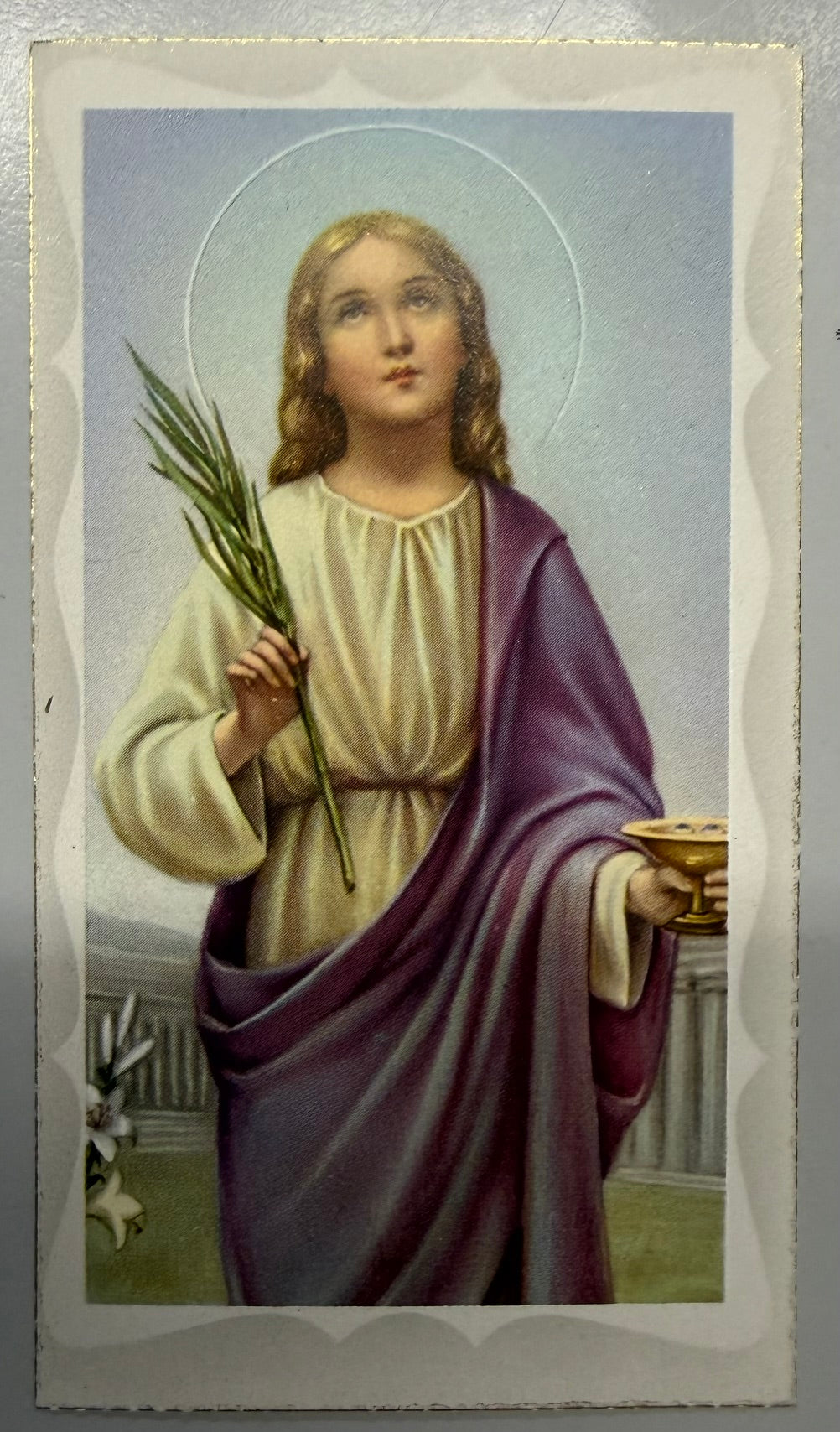 Holy Card - Paper - Prayer in Honor of St. Lucy