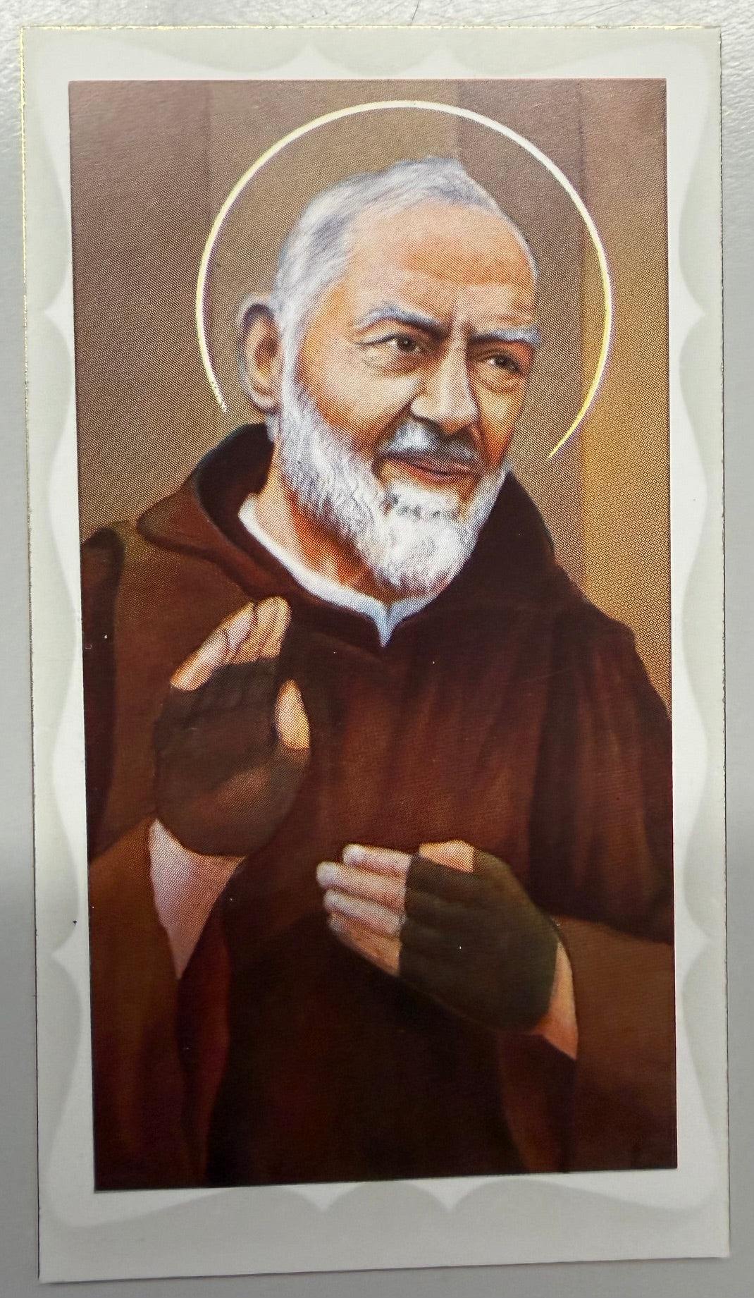 Holy Card - Paper - St. Pio Efficacious Novena to the Sacred Heart of Jesus