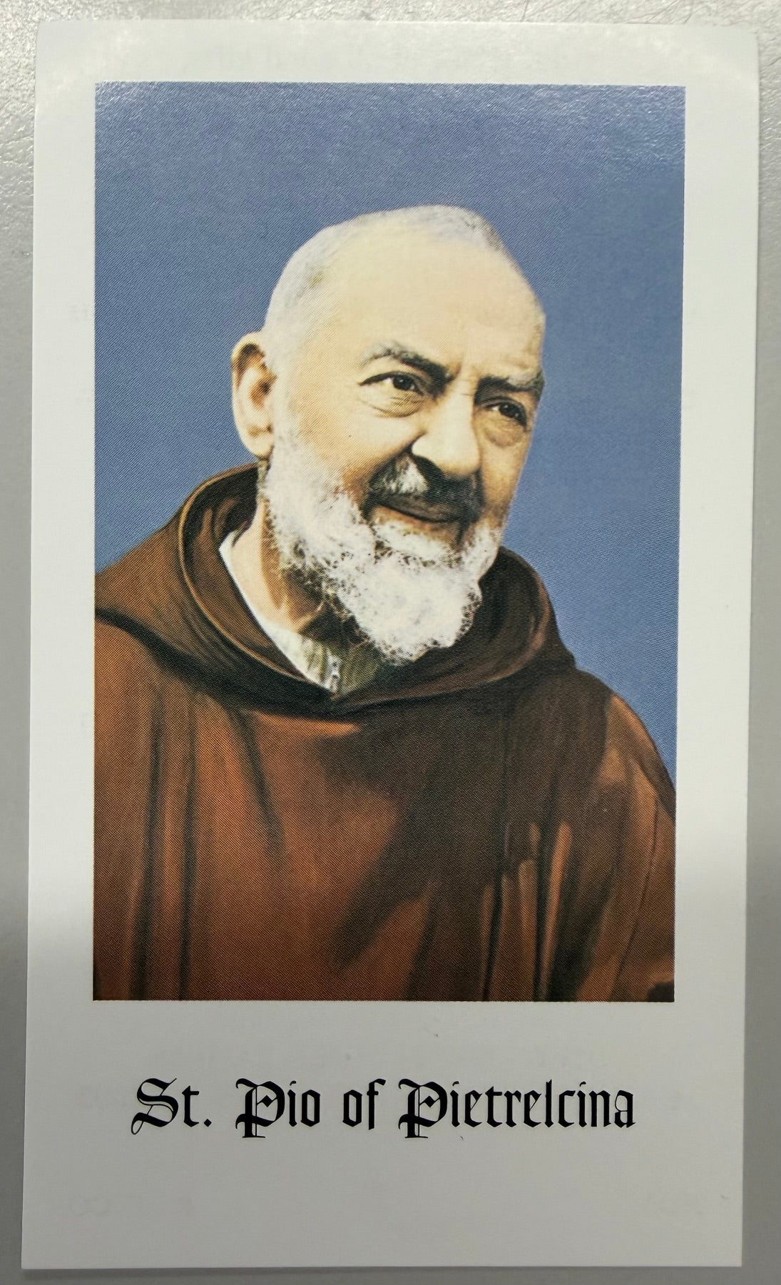 Holy Card - Paper - St. Pio of Pietrelcina