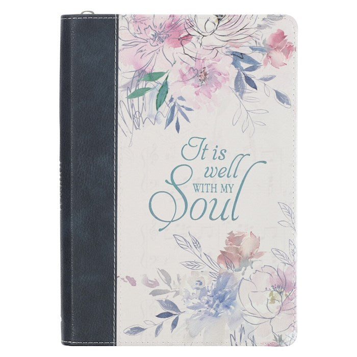 Journal w/Zip-It Is Well With My Soul