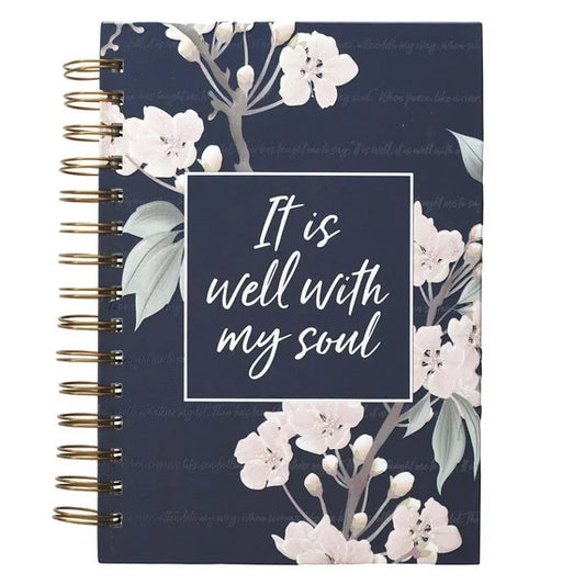 Inspirational Spiral Journal Notebook - It Is Well