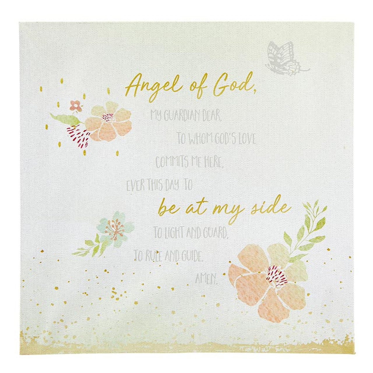 10" Canvas Guardian Angel Prayer