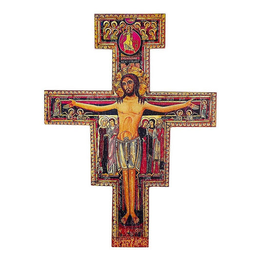 10" H San Damiano Crucifix