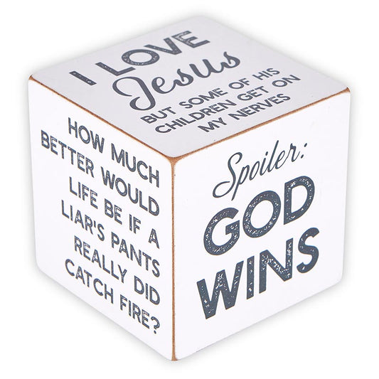 Quote Cube - God Wins