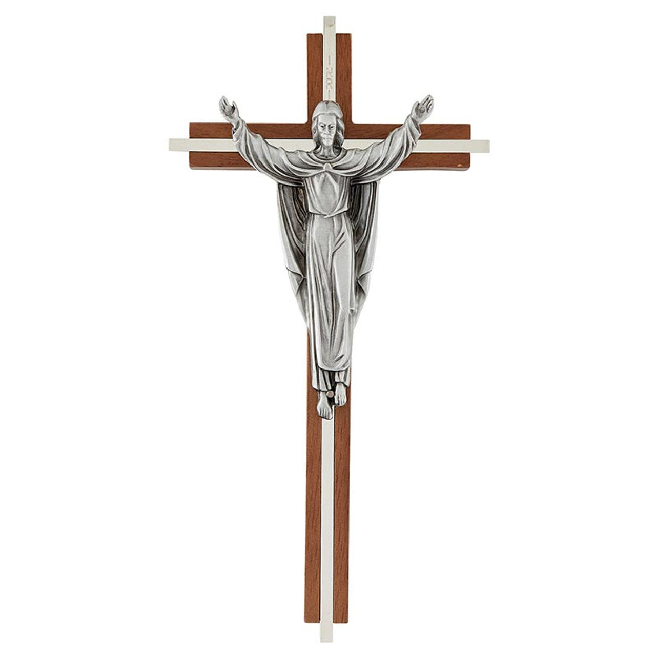 Risen Christ Crucifix with Inlay