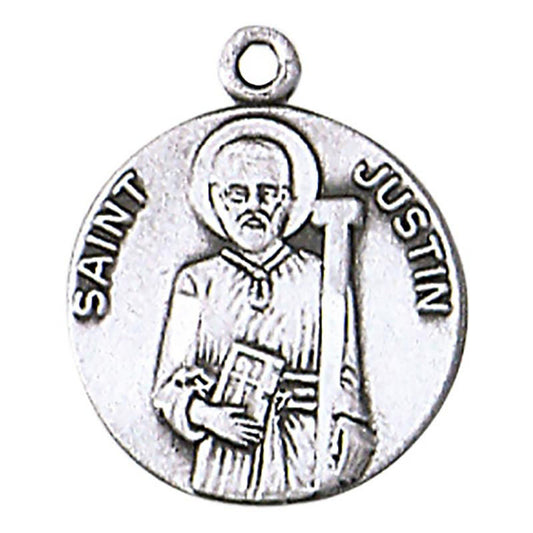 St. Justin Medal w/ 18" chain