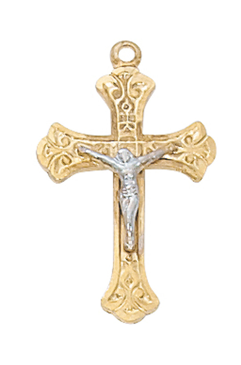 Gold Over Sterling Crucifix