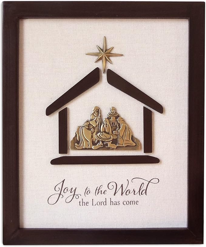 Joy to the World Nativity Plaque
